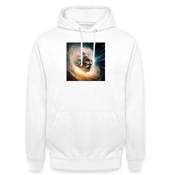 Albert MC2 - Sweat-shirt à capuche unisexe - blanc - Devant - AI Model Male 185 dark (185cm) & AI Model Female 172 dark (172cm)