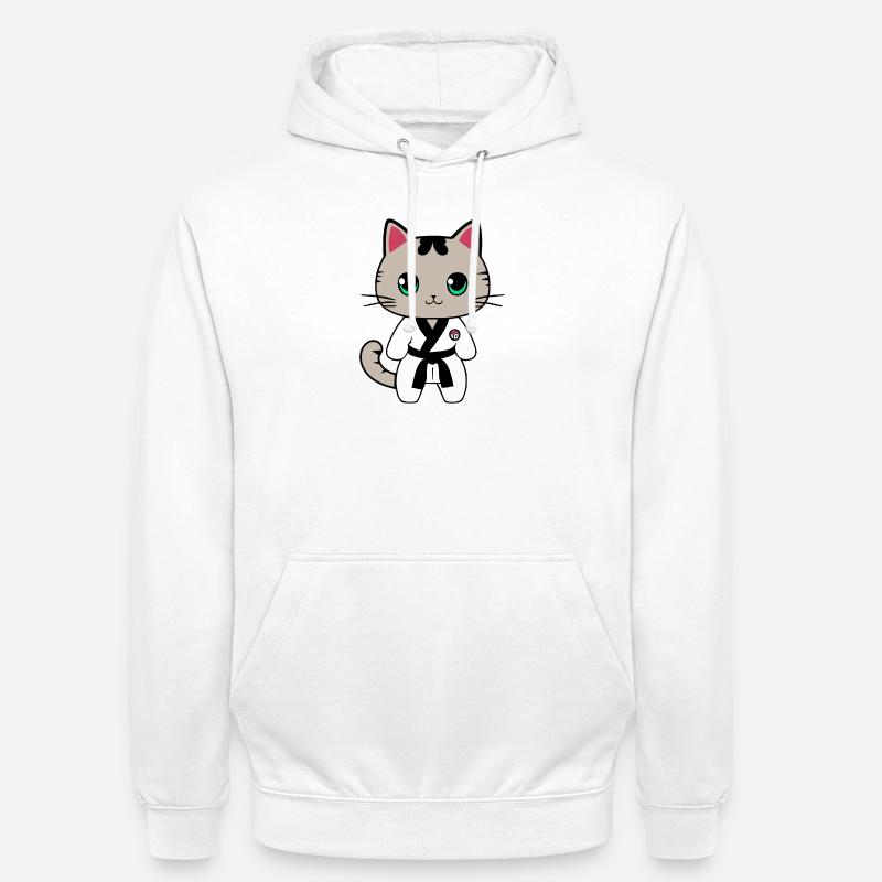 Karate Kätzchen - Unisex Hoodie - Weiß