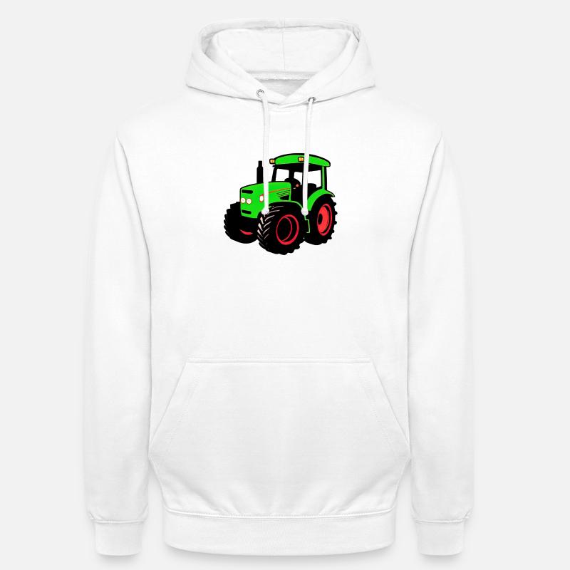 Traktor - Unisex Hoodie - Weiß