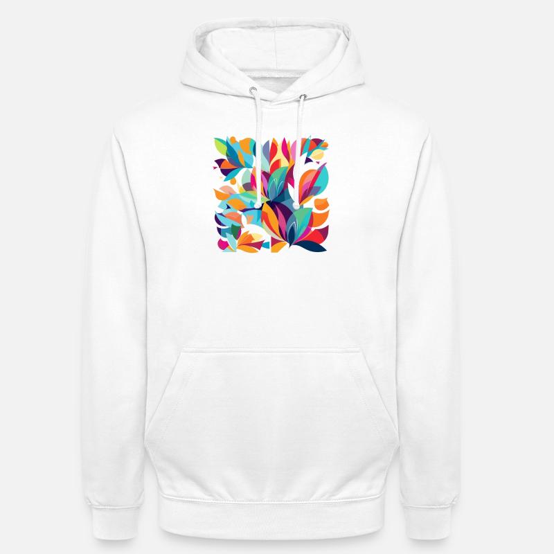 Danse des fleurs - Sweat-shirt à capuche unisexe - blanc