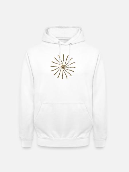 Bar sun circled - Unisex Hoodie - white