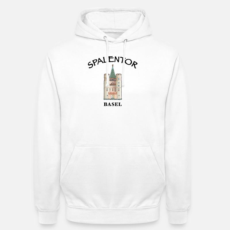 Basel, Spalentor, Schweiz - Unisex Hoodie - Weiß