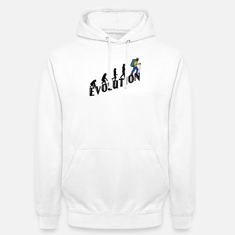 Randonnée Evolution Randonneur Randonnée Escalade - Sweat-shirt à capuche unisexe - blanc