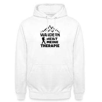 Bergwanderung Wanderung Wanderer Wandern Statement - Unisex Hoodie - Weiß - Vorne - AI Model Male 185 dark (185cm) & AI Model Female 172 dark (172cm)
