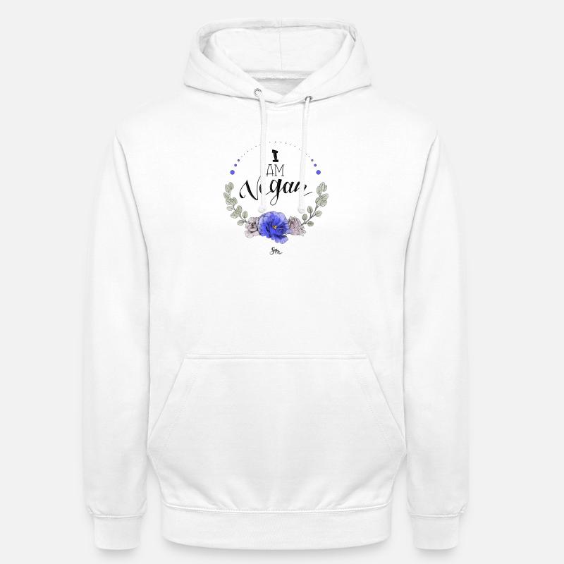 Je suis végétalien - Sweat-shirt à capuche unisexe - blanc