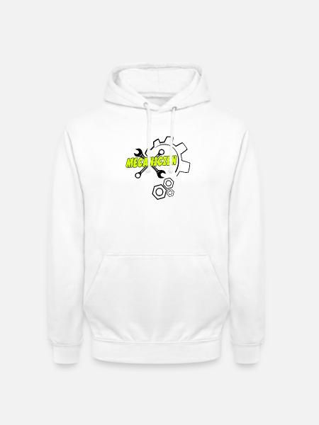 Mécanicien - Sweat-shirt à capuche unisexe - blanc