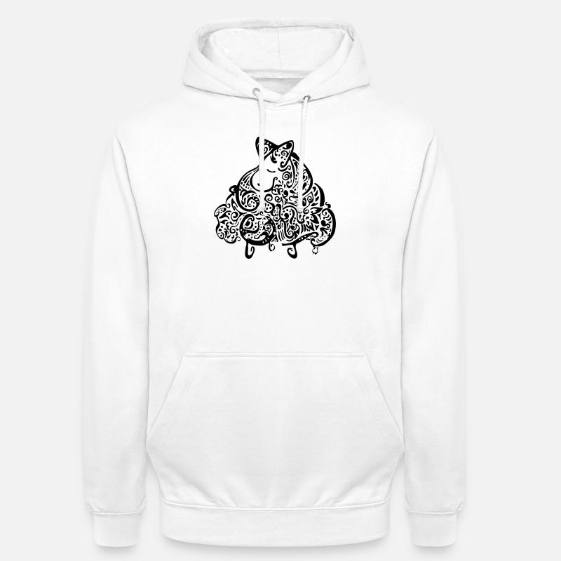 Abstraktes Schaf Ornamente - Unisex Hoodie - Weiß