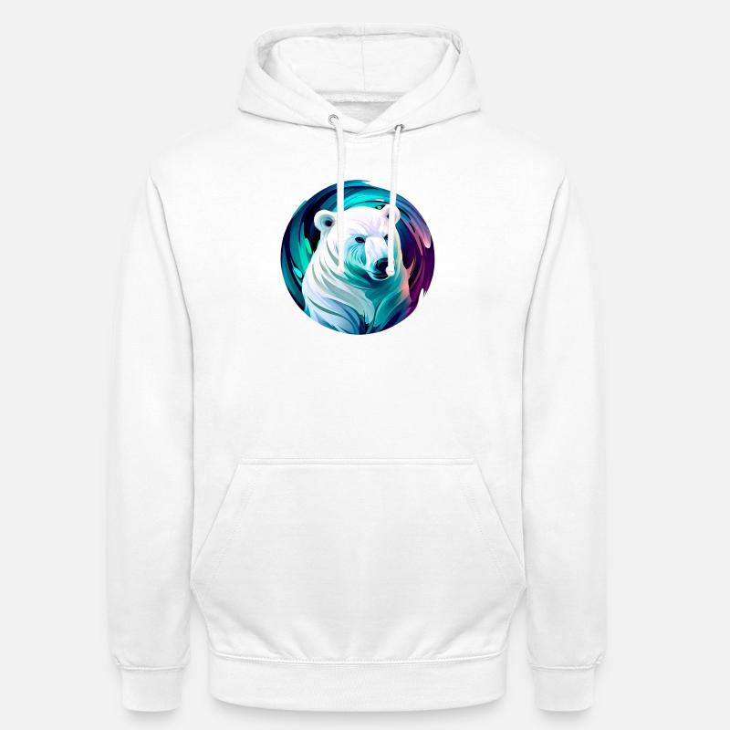 Weißer Eisbär - Unisex Hoodie - Weiß