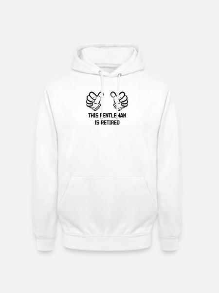 Pensioner Statement Retirement Farewell Senior - Unisex Hoodie - white