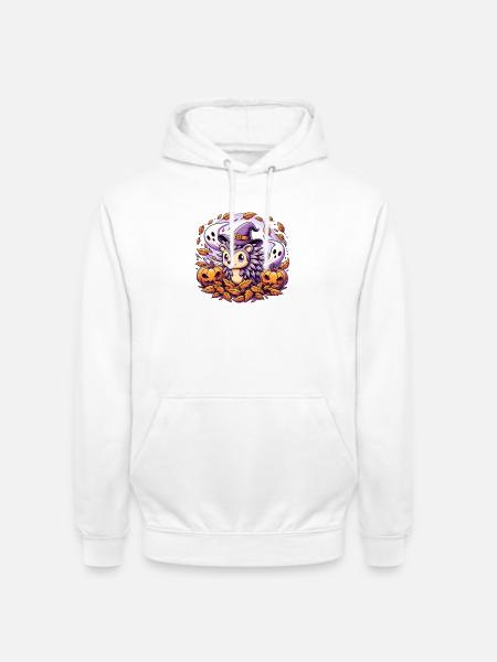 Hedgehog Halloween Ghosts - Unisex Hoodie - white