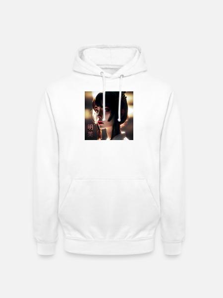 AKEMI Beauté radieuse - Sweat-shirt à capuche unisexe - blanc