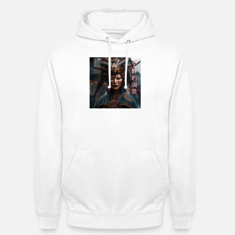 Serene Ghost Tippfehler - Unisex Hoodie - Weiß