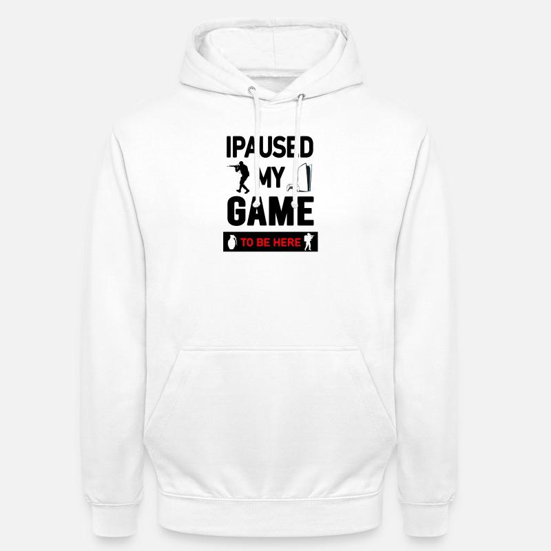 Gaming Console and Controller Graphic Design - Unisex Hoodie - white