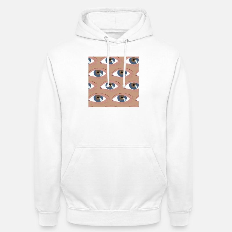Die Augen aufgereiht - Unisex Hoodie - Weiß