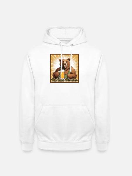 Bierchen Bärchen - Unisex Hoodie - Weiß