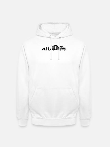 Camping Hikers Caravans Camping Campers - Unisex Hoodie - white