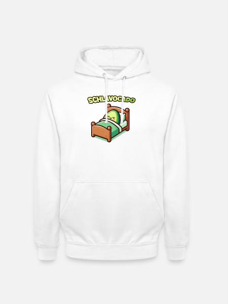 SCHLAVOCADO - Schlafbekleidung - Unisex Hoodie - Weiß