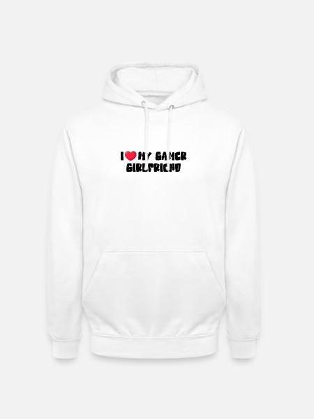 I Love My Gamer Girlfriend - Unisex Hoodie - white