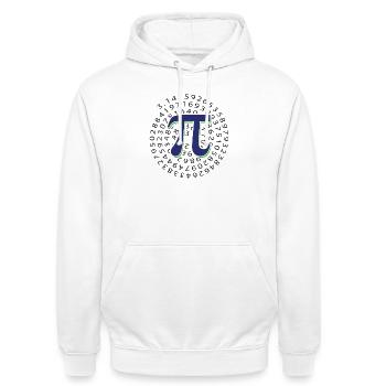 Pi Day - Happy Pi Day - Unisex Hoodie - white - Front - AI Model Male 185 dark (185cm) & AI Model Female 172 dark (172cm)