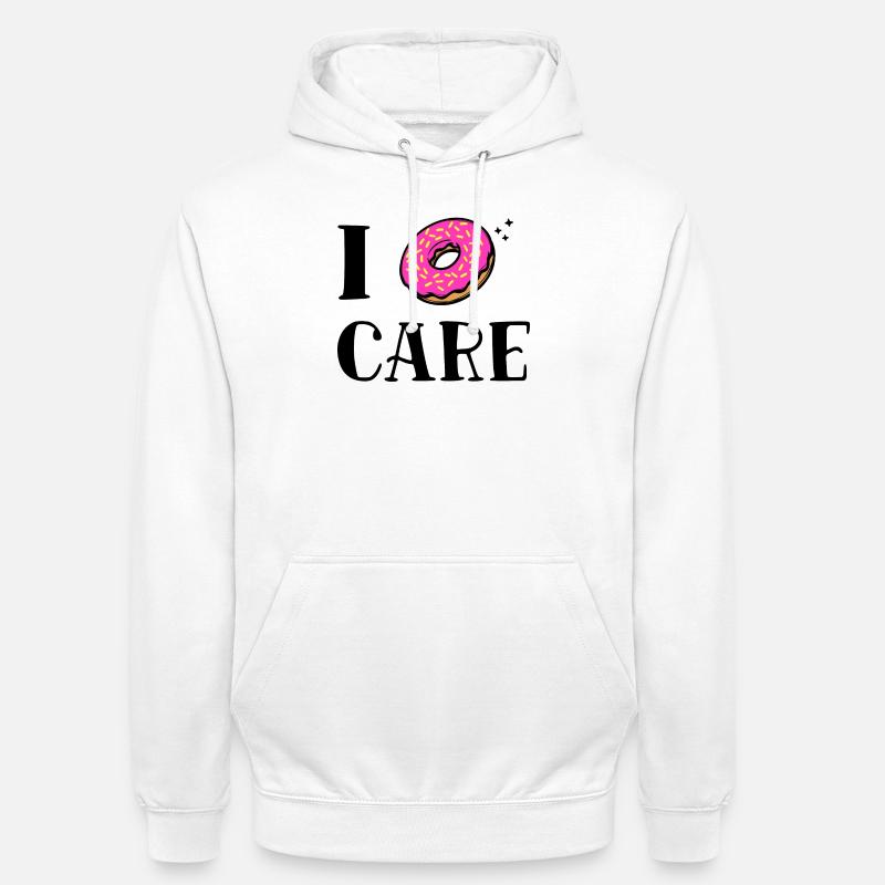 Is Mir Egal Witzig Donut Statement - Unisex Hoodie - Weiß