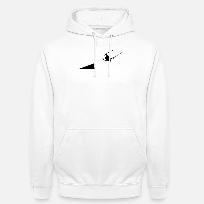 Stunt Surfing Vague Surf Lit Wakeboard Surf - Sweat-shirt à capuche unisexe - blanc