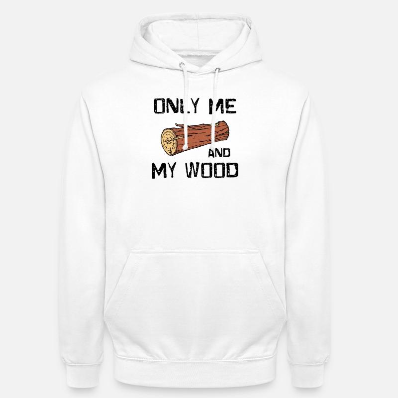 Woodland bois déclaration bûcheron boiseries - Sweat-shirt à capuche unisexe - blanc