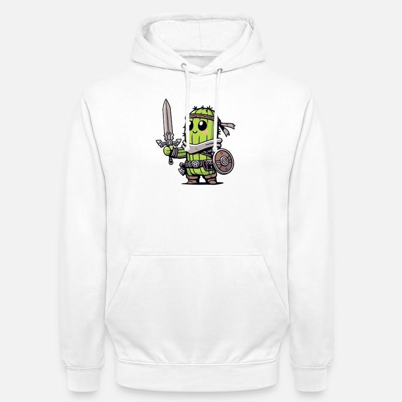 Avocado Knight: Der Bravocado-Krieger - Unisex Hoodie - Weiß