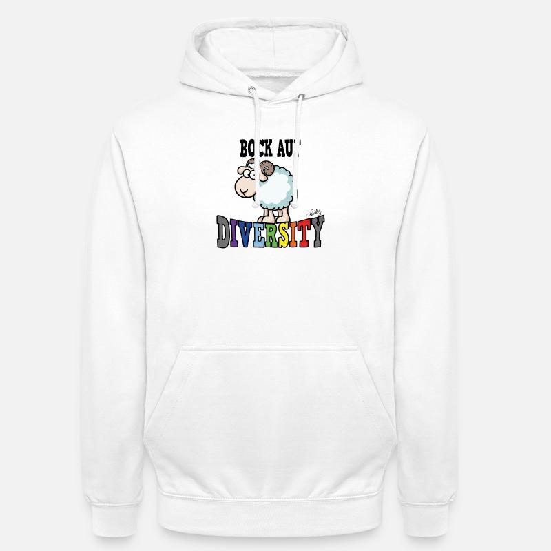 Désir de diversité - Sweat-shirt à capuche unisexe - blanc
