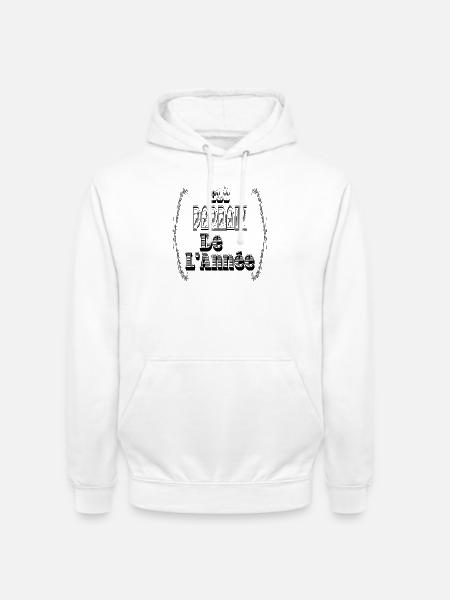 Elu Parrain Année - Sweat-shirt à capuche unisexe - blanc