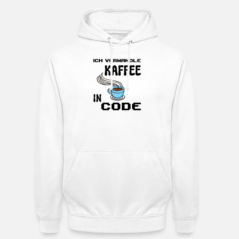 Coden Computerfreak Déclaration du développeur Nerd - Sweat-shirt à capuche unisexe - blanc