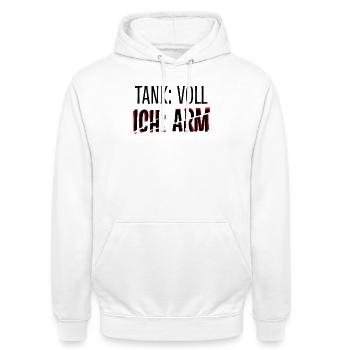 Car Funny Sayings Refueling Gas Station Petrol Pump - Unisex Hoodie - white - Front - AI Model Male 185 dark (185cm) & AI Model Female 172 dark (172cm)