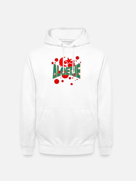 algerie 120 - Sweat-shirt à capuche unisexe - blanc