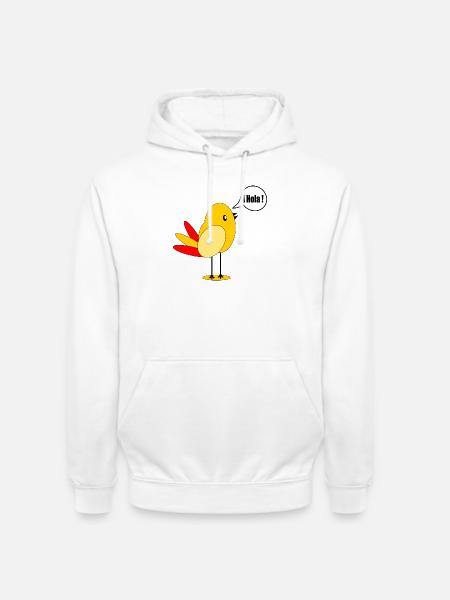 SPAIN COUNTRY FLAG SPANISH BIRD - Unisex Hoodie - white