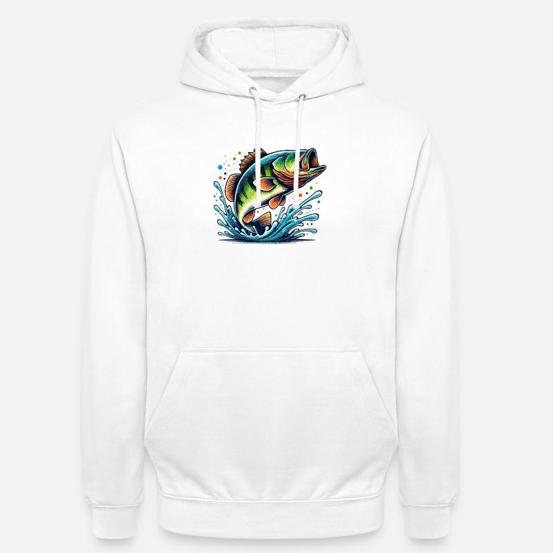 Grosse basse - Sweat-shirt à capuche unisexe - blanc