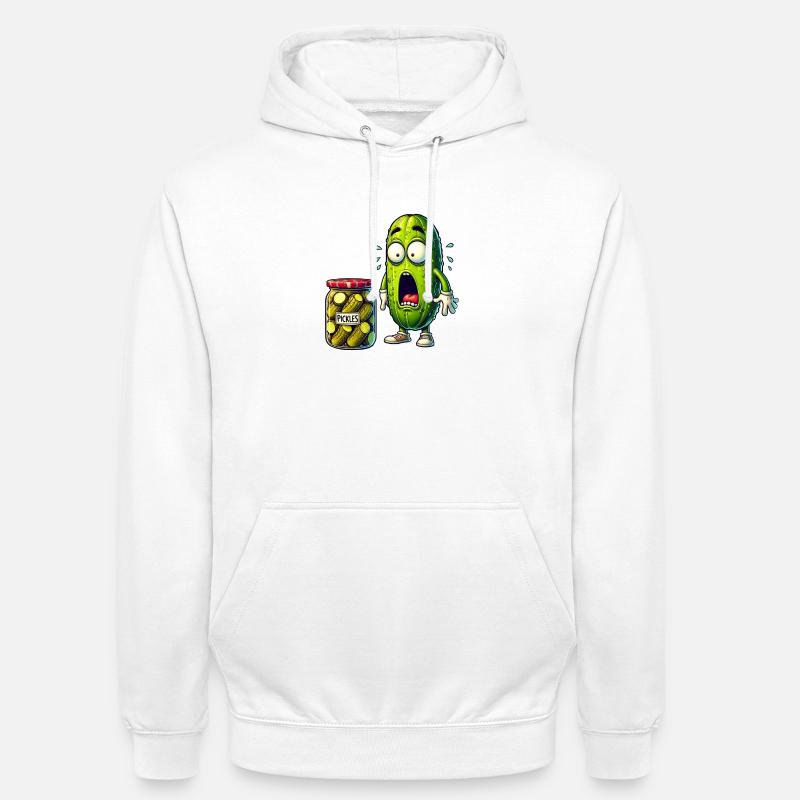 Lustiges Gurken Design - Unisex Hoodie - Weiß