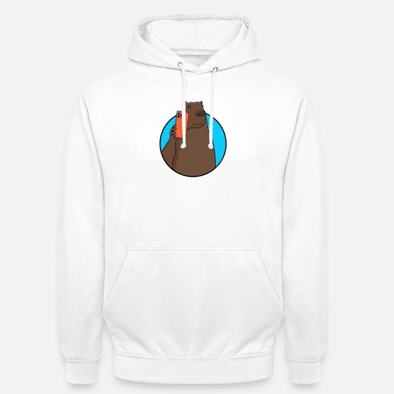 Influenceur des médias sociaux Capybara - Sweat-shirt à capuche unisexe - blanc