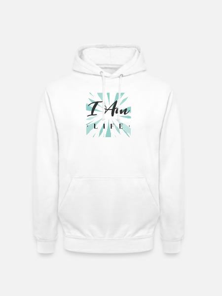 I am life - Unisex Hoodie - white