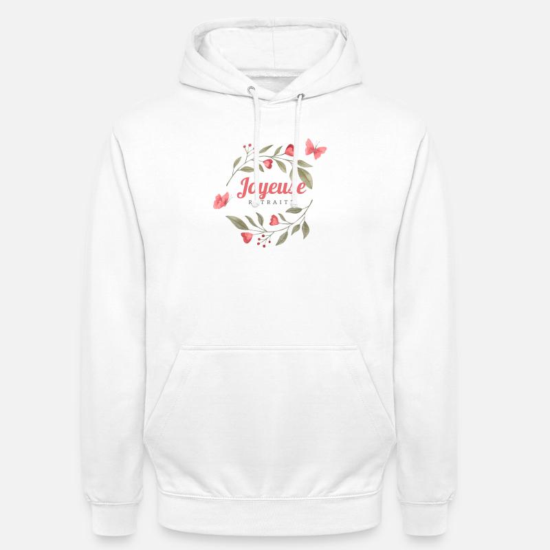 Joyeuse retraite - Sweat-shirt à capuche unisexe - blanc