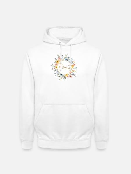Team Braut! Personalisierbar - Unisex Hoodie - Weiß