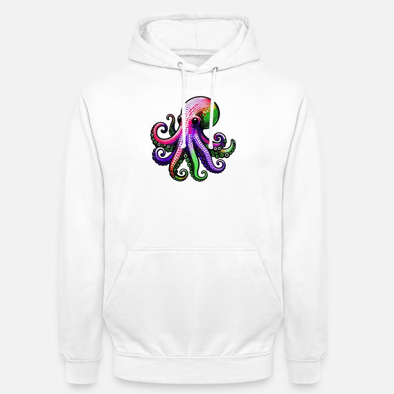 Octopus - Unisex Hoodie - white