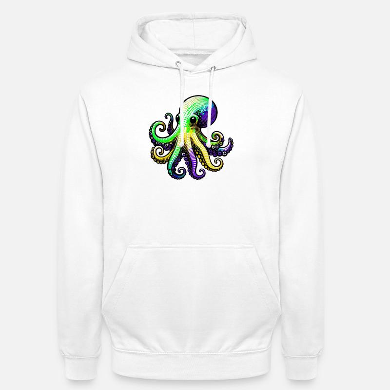 Octopus - Unisex Hoodie - white