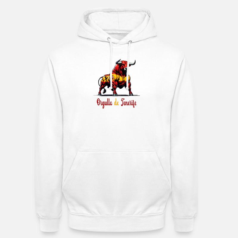 Design du drapeau Pride Tenerife - Sweat-shirt à capuche unisexe - blanc