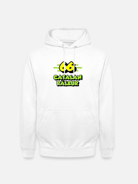 Catalan râleur - Sweat-shirt à capuche unisexe - blanc