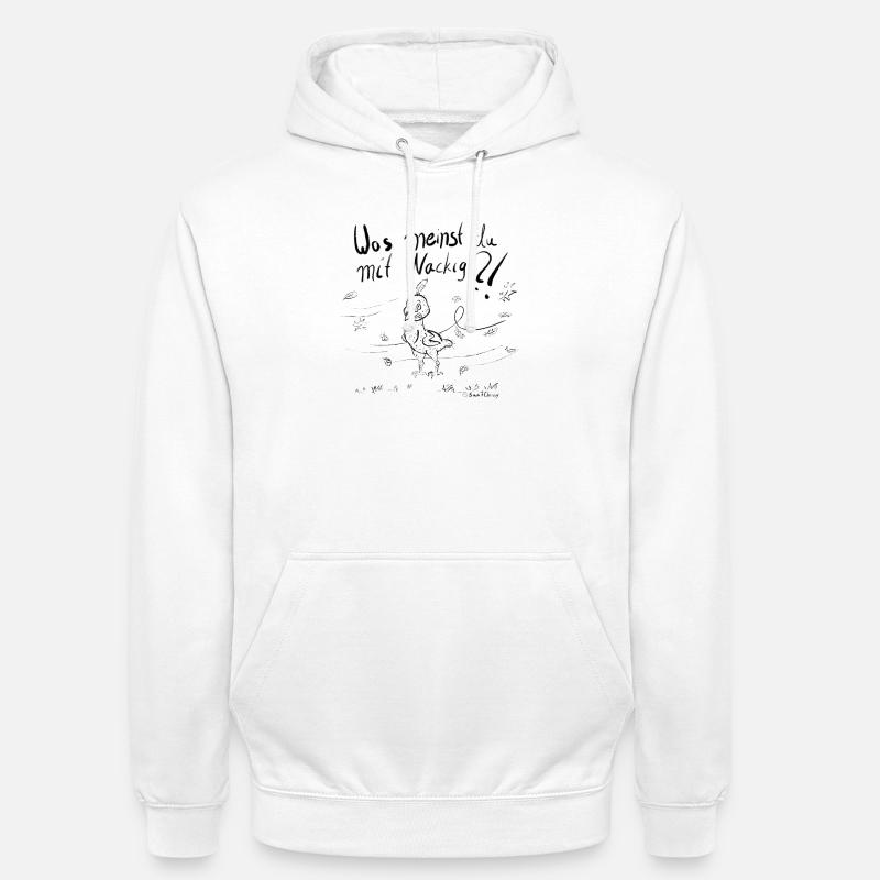 Ein Mausender Vogel im Herbstwind - Unisex Hoodie - Weiß