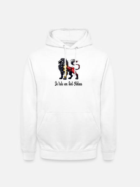 Sint-Niklaas lion flag design - Unisex Hoodie - white