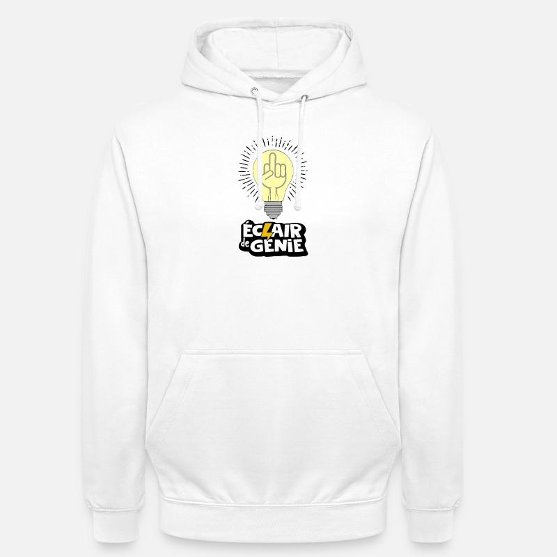 Geistesblitz - Unisex Hoodie - Weiß