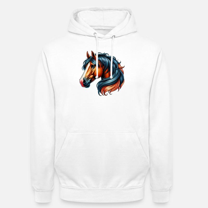 Pferd - Unisex Hoodie - Weiß