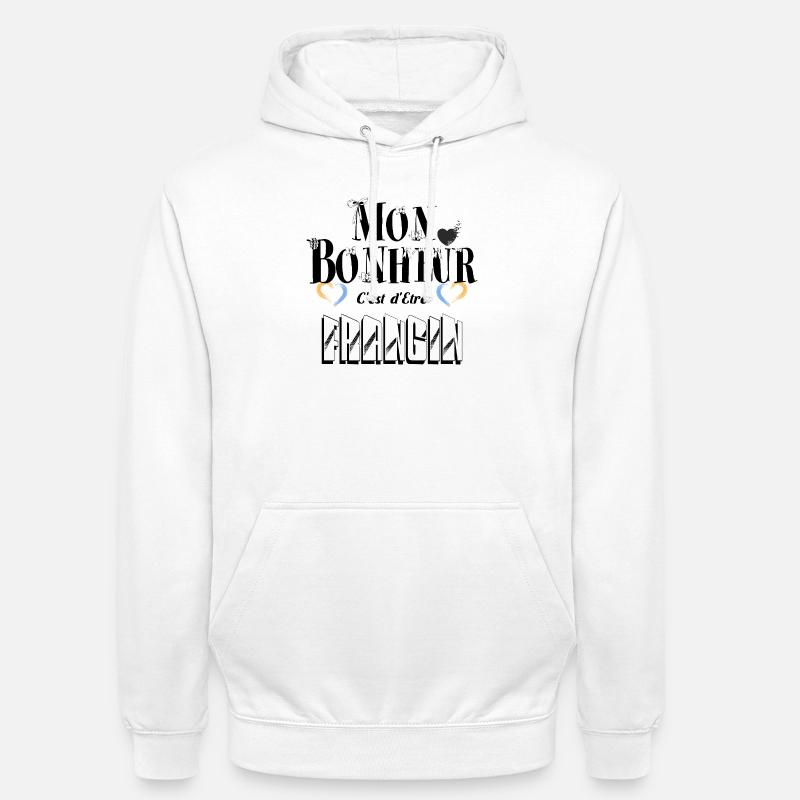 Mon Bonheur C'est d'Etre Frangin - Sweat-shirt à capuche unisexe - blanc