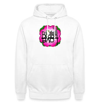 Chat de printemps Amour de printemps - Sweat-shirt à capuche unisexe - blanc - Devant - AI Model Male 185 dark (185cm) & AI Model Female 172 dark (172cm)