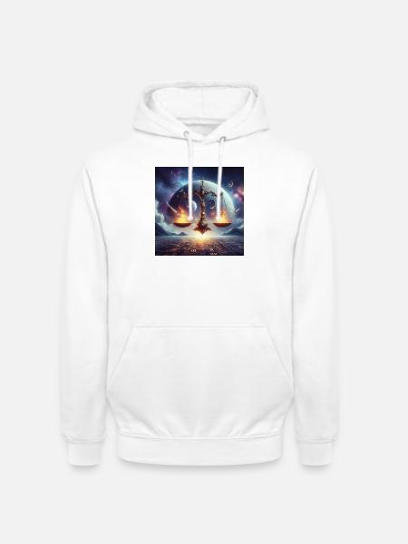LIBRA \ Zodiac Signs - Unisex Hoodie - white